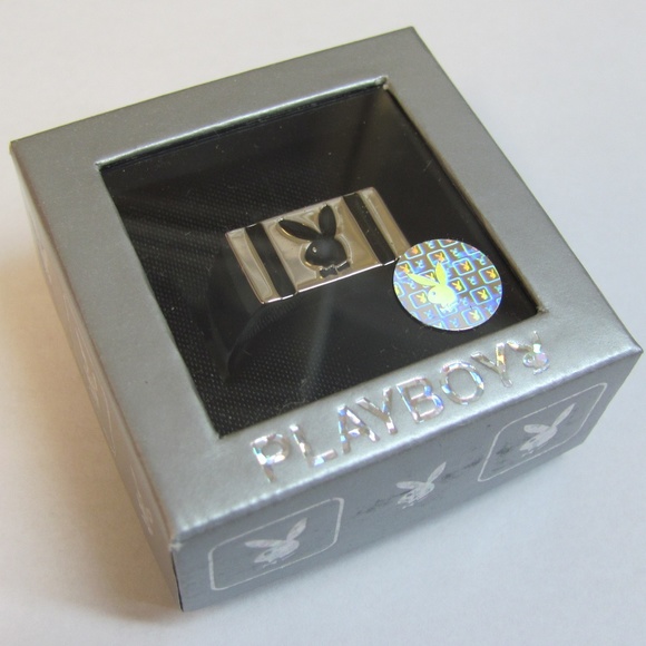 Mens Playboy Ring Bunny Signet Statement Size 11 - Picture 2 of 7